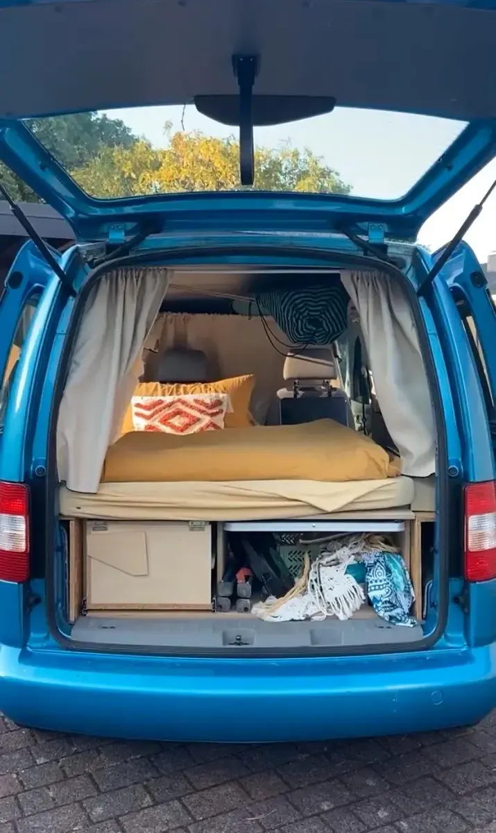Gebraucht VW Caddy 105 PS (77 kW) 2007 Blau Van / Kleinbus