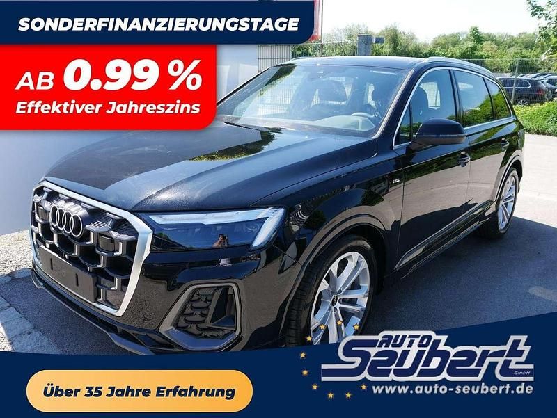 Mythosschwarz metallic Neu 2025 Audi Q7 S-Line SUV | 73.990 € (Superpreis) - Bild 1/4