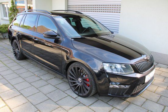 Schwarz Gebraucht 2015 Skoda Octavia RS Kombi | 11.950 € (Guter Preis) - Bild 1/4