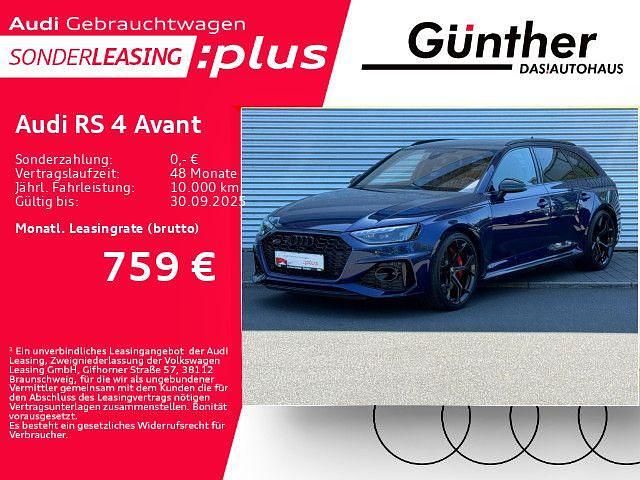 Navarrablau metallic Gebraucht 2024 Audi RS4 Ambiente Kombi | 81.497 € (Fairer Preis) - Bild 1/4