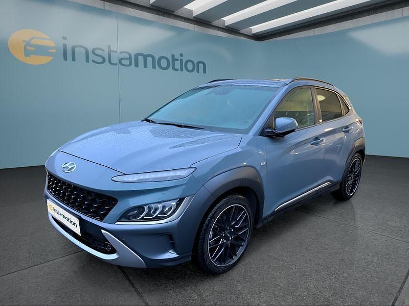 Grau Gebraucht 2021 Hyundai Kona SUV | 19.299 € (Teuer) - Bild 1/4