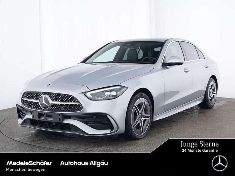 Lack hightechsilber Gebraucht 2024 Mercedes C300e AMG Limousine | 47.470 € (Guter Preis) - Bild 1/4