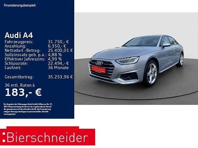 Silber Gebraucht 2022 Audi A4 Advanced Limousine | 31.750 € (Fairer Preis) - Bild 1/3