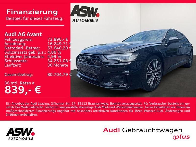 Gebraucht Audi A6 S-Line 286 PS (210 kW) 2024 Mythosschwarz metallic Kombi