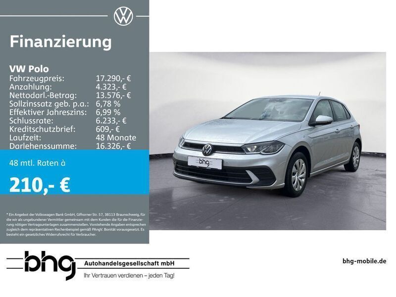 Silber Gebraucht 2023 VW Polo Life Limousine | 17.290 € (Guter Preis) - Bild 1/4