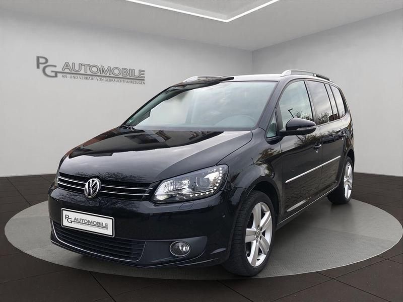 Schwarz Gebraucht 2015 VW Touran Highline Van / Kleinbus | 13.350 € (Superpreis) - Bild 1/4