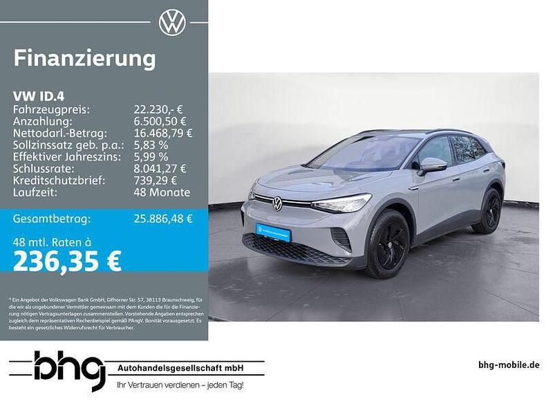 Grau Gebraucht 2021 VW ID.4 Pure SUV | 22.230 € (Guter Preis) - Bild 1/4