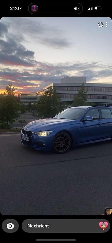 Blau Gebraucht 2014 BMW 320 M Sport Kombi | 16.800 € - Bild 1/4