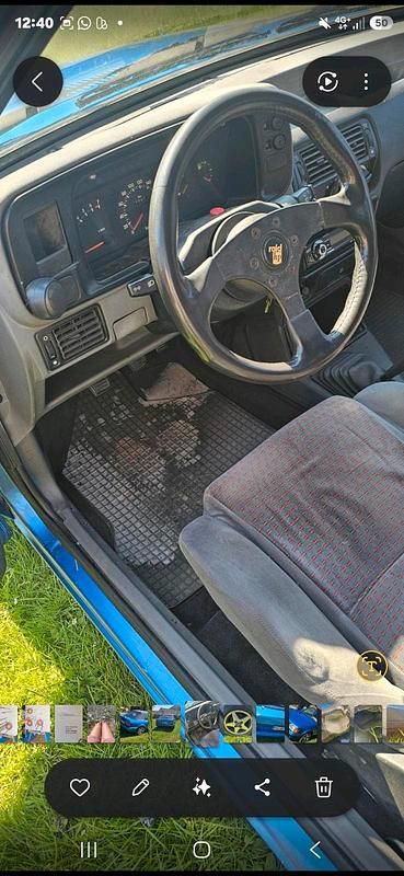 Gebraucht Ford Escort Cabriolet 107 PS (78 kW) 1987 Blau Cabrio