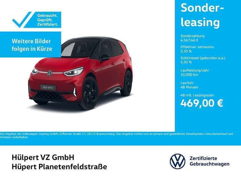 Rot Gebraucht 2024 VW ID.3 GTX Kleinwagen | 48.169 € - Bild 1/4