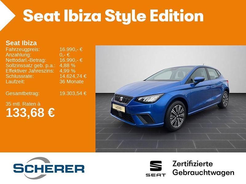 Gebraucht Seat Ibiza Style 116 PS (85 kW) 2024 Sapphire blau metallic (metallic) Limousine