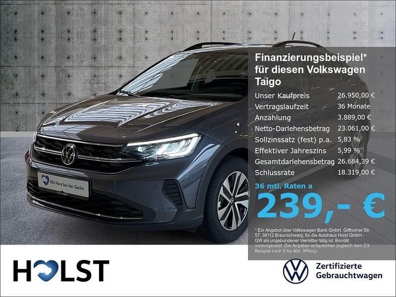 Neu VW Taigo 116 PS (85 kW) 2025 Grau SUV
