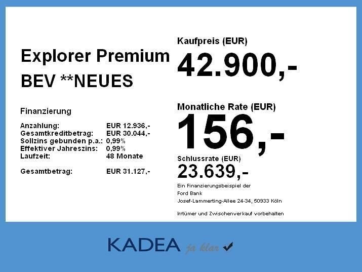 Neu Ford Explorer Premium 210 kW (286 PS) 2025 Arctic blue SUV