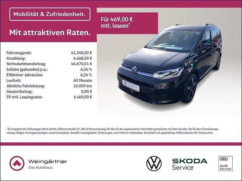Schwarz Neu 2025 VW Caddy Style Van / Kleinbus | 41.240 € (Teuer) - Bild 1/4
