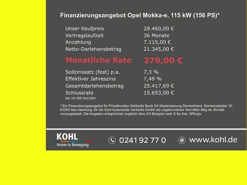 Neu Opel Mokka-e 114 kW (156 PS) 2026 Lack weiss banquise/typ aussen SUV