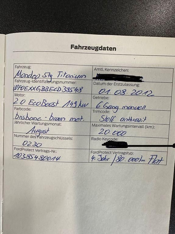 Gebraucht Ford Mondeo Titanium 203 PS (149 kW) 2012 Braun Limousine