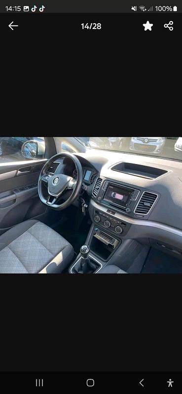 Gebraucht VW Sharan 116 PS (85 kW) 2017 Silber Van / Kleinbus