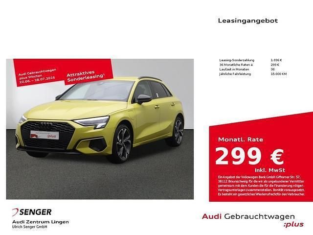 Gelb Gebraucht 2024 Audi A3 Sportback e-tron Advanced Kleinwagen | 37.880 € - Bild 1/2