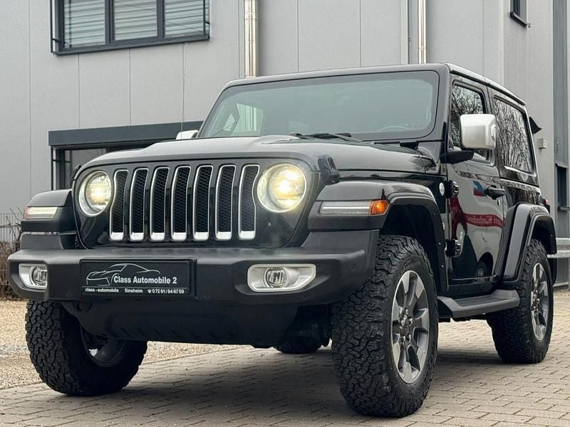 Schwarz Gebraucht 2022 Jeep Wrangler Sahara SUV | 45.990 € (Guter Preis) - Bild 1/4