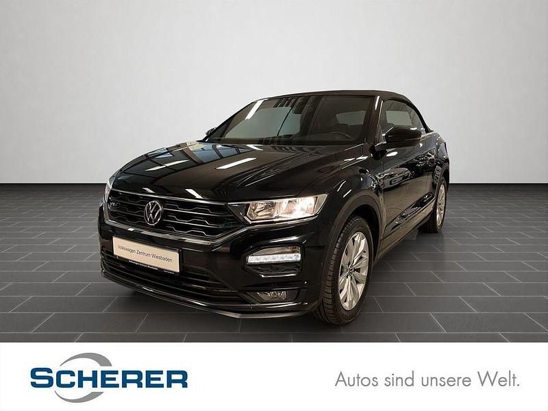 Deep black perleffekt schwarz Gebraucht 2021 VW T-Roc Cabriolet R-line Cabrio | 25.500 € (Guter Preis) - Bild 1/4