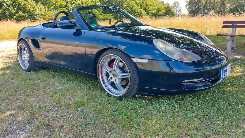 Blau Gebraucht 2000 Porsche 986 Boxster Cabrio | 14.650 € (Fairer Preis) - Bild 1/4
