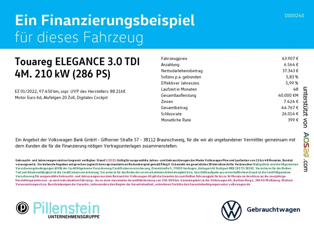 Gebraucht VW Touareg Elegance 286 PS (210 kW) 2022 Weiß SUV