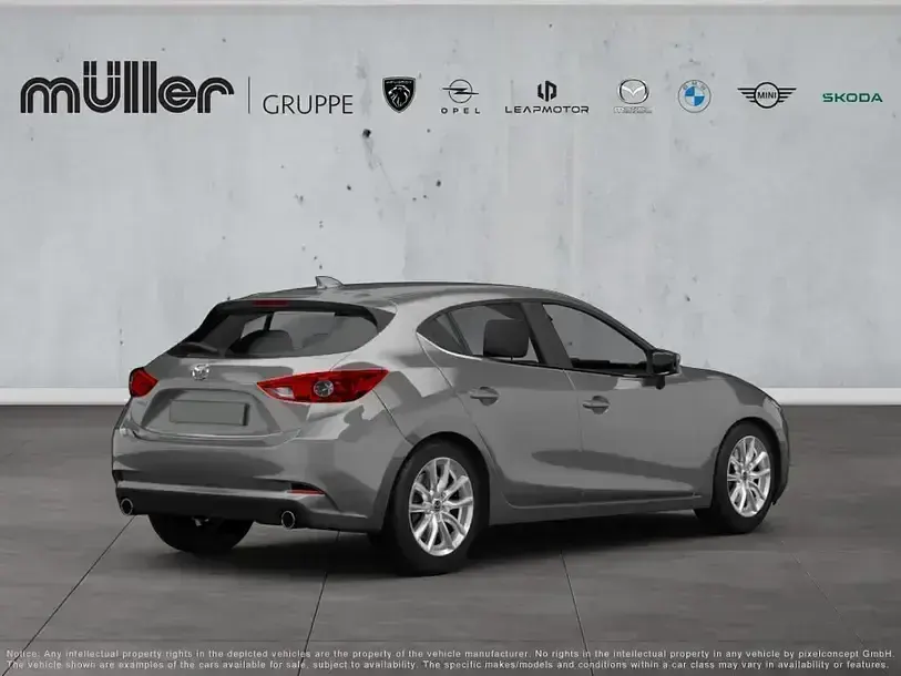 Gebraucht Mazda 3 120 PS (88 kW) 2018 Matrixgrau metallic Limousine