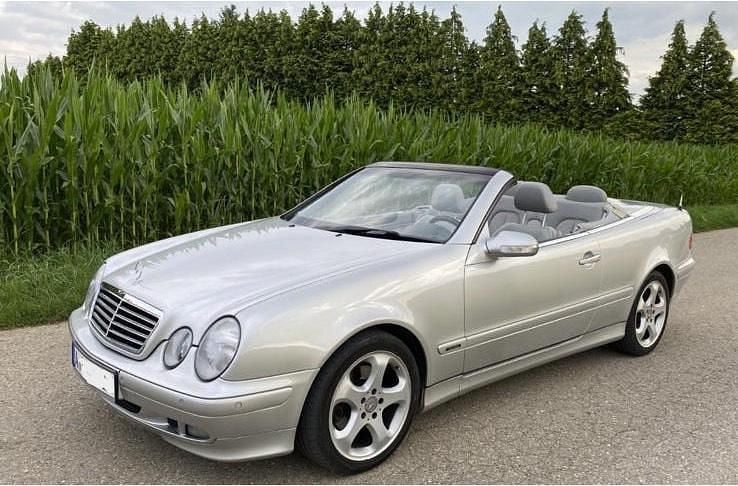 Silber Gebraucht 2002 Mercedes CLK230 Edition Cabrio | 3.900 € (Guter Preis) - Bild 1/4