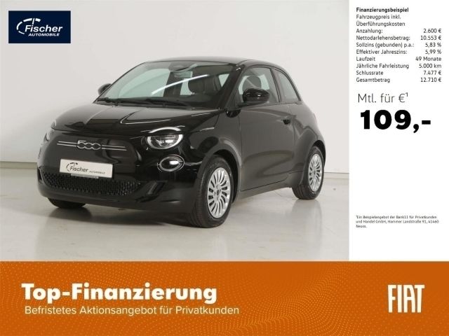 Gebraucht Fiat 500e Action 69 kW (95 PS) 2022 Schwarz Limousine