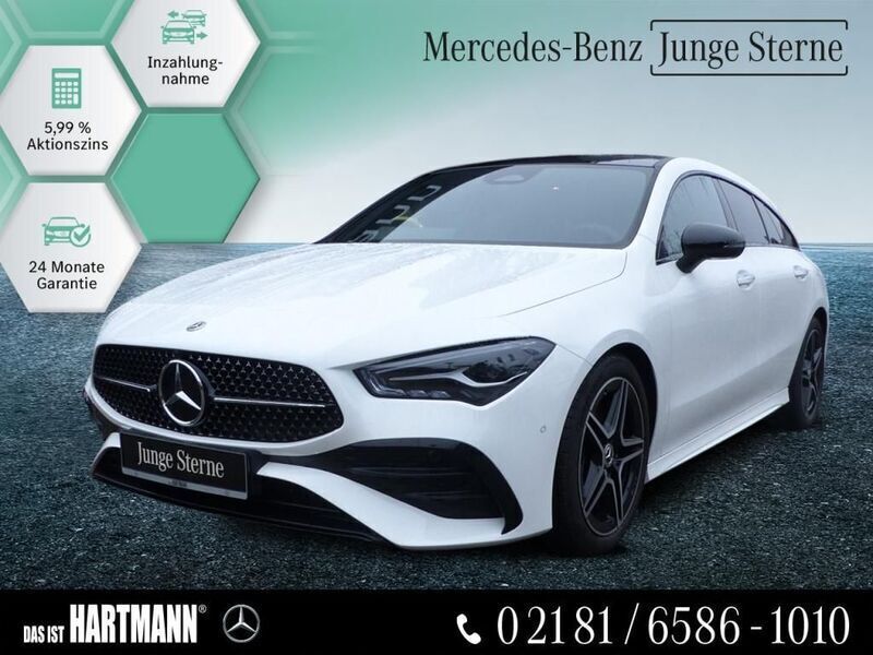 Weiß Gebraucht 2023 Mercedes CLA200 Shooting Brake Night Kombi | 33.980 € (Fairer Preis) - Bild 1/4