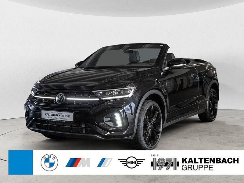 Schwarz Gebraucht 2023 VW T-Roc Cabriolet R-line Cabrio | 35.390 € (Teuer) - Bild 1/3