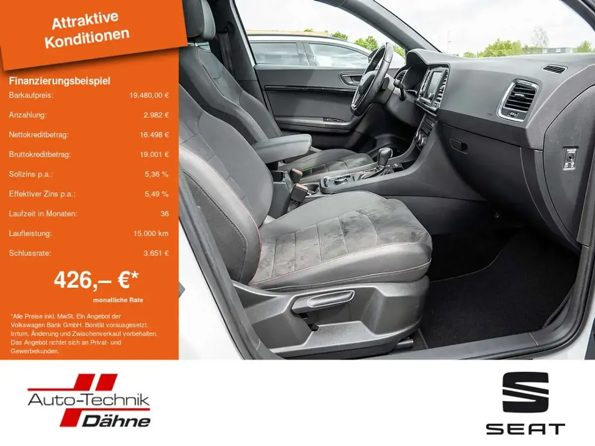 Gebraucht Seat Ateca 4Drive 190 PS (139 kW) 2018 Weiß SUV