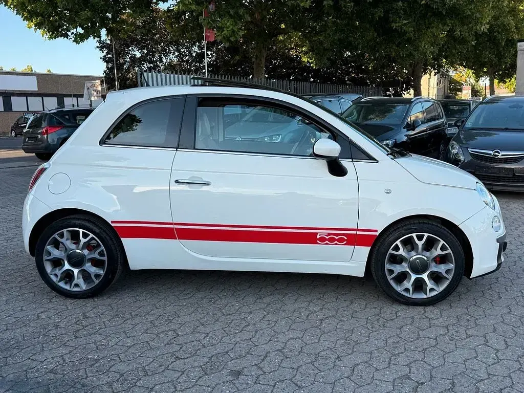 Gebraucht Fiat 500 Lounge 69 PS (50 kW) 2008 Weiß Kleinwagen