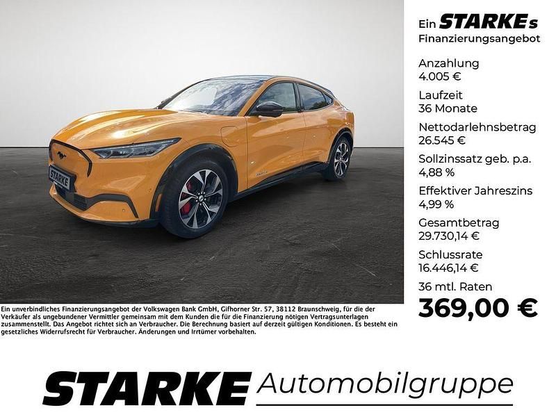 Orange metallic Gebraucht 2022 Ford Mustang Mach-E SUV | 30.550 € (Guter Preis) - Bild 1/4