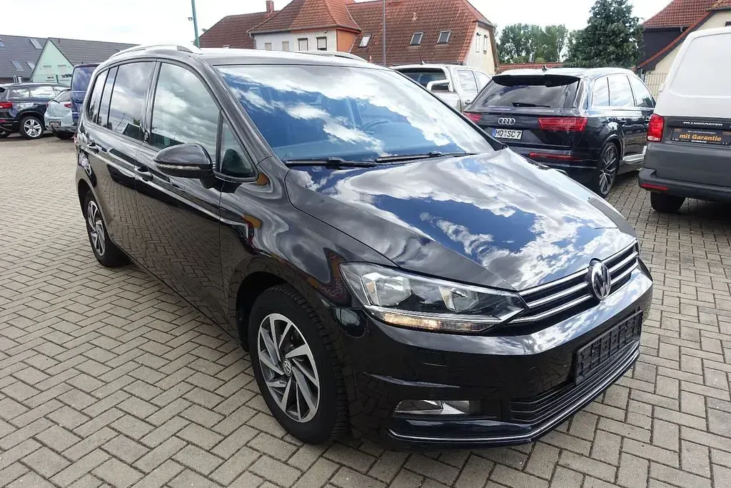 Gebraucht VW Touran Sound 150 PS (110 kW) 2017 Schwarz Van / Kleinbus
