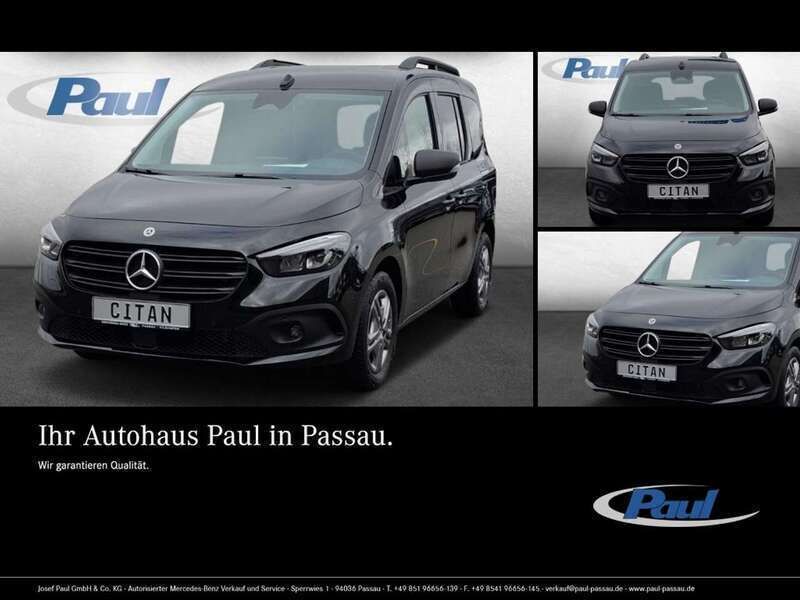 Schwarz loparitschwarz metalli Gebraucht 2024 Mercedes Citan 110 Kombi | 25.900 € (Teuer) - Bild 1/4