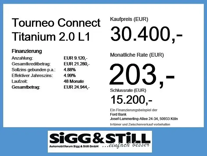 Neu Ford Tourneo Connect Active 122 PS (89 kW) 2026 Boundless blue Van / Kleinbus