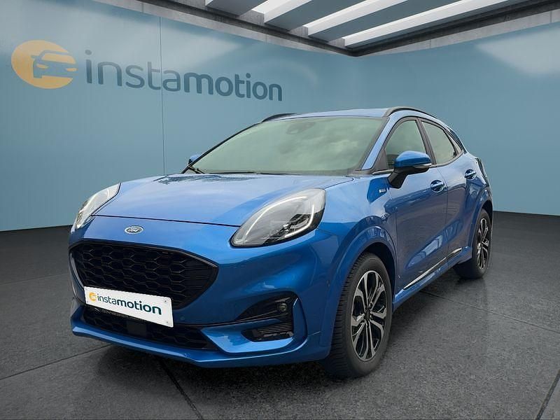 Blau Gebraucht 2024 Ford Puma Gen-E ST-Line X SUV | 28.649 € - Bild 1/4