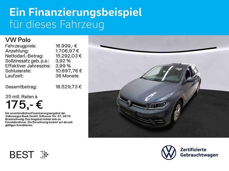 Gebraucht VW Polo Style 95 PS (69 kW) 2022 Grau Kleinwagen