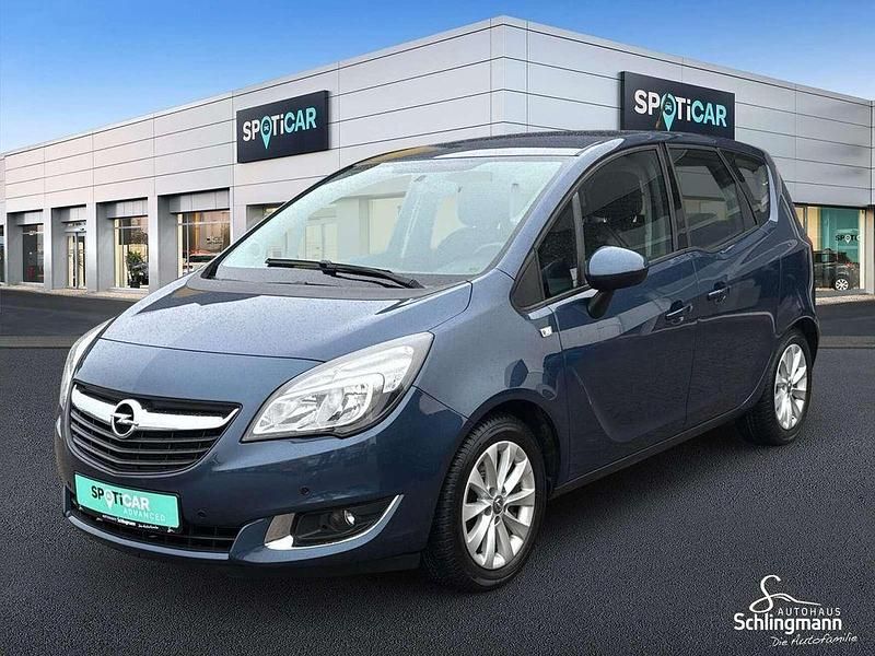 Nacht blau met Gebraucht 2015 Opel Meriva Style Van / Kleinbus | 8.500 € (Fairer Preis) - Bild 1/4
