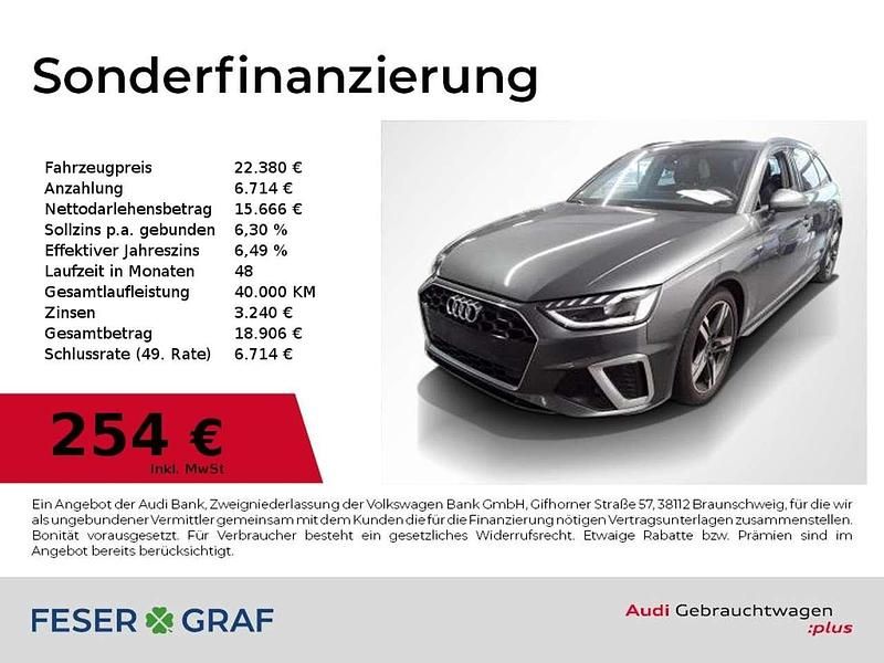 Daytonagrau perleffekt Gebraucht 2022 Audi A4 S-Line Kombi | 22.380 € (Fairer Preis) - Bild 1/2