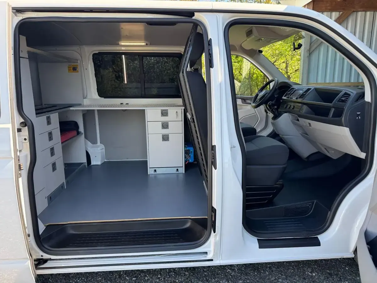 Usata VW Transporter 102 CV (75 kW) 2016 Bianco Furgone