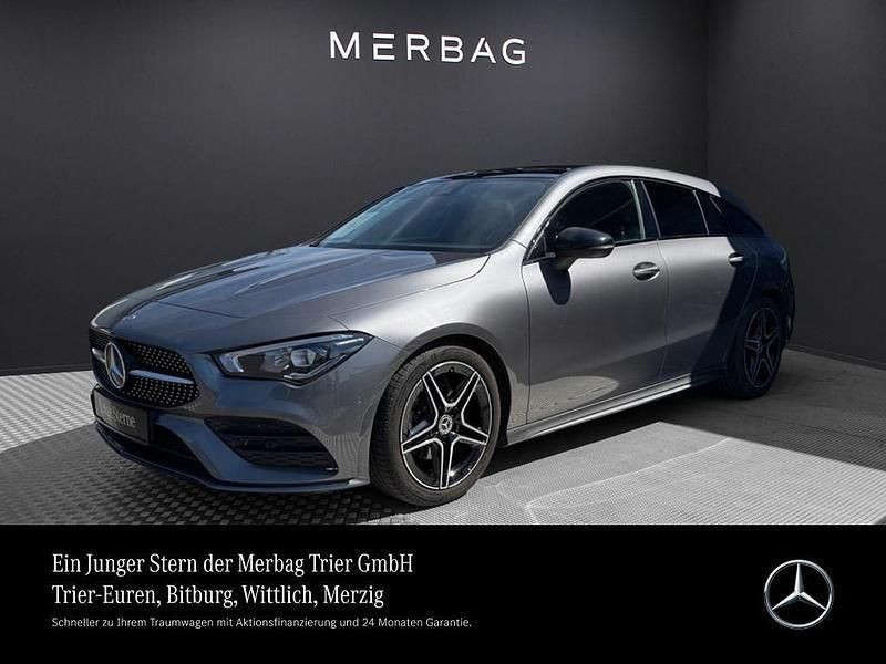 Gebraucht Mercedes CLA180 Shooting Brake AMG line 136 PS (100 kW) 2020 Metalliclack mountaingrau Kombi