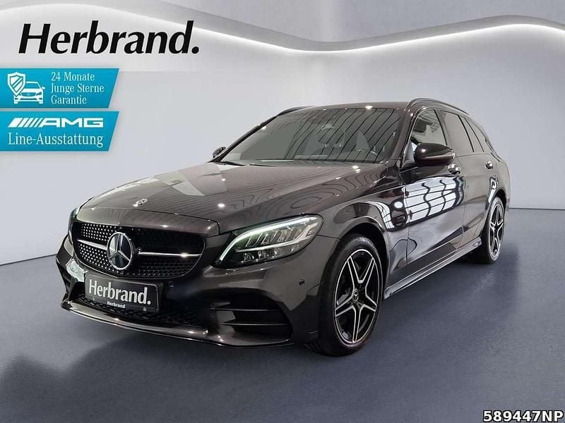 Metalliclack graphitgrau Gebraucht 2021 Mercedes C300e AMG Kombi | 29.990 € (Guter Preis) - Bild 1/4