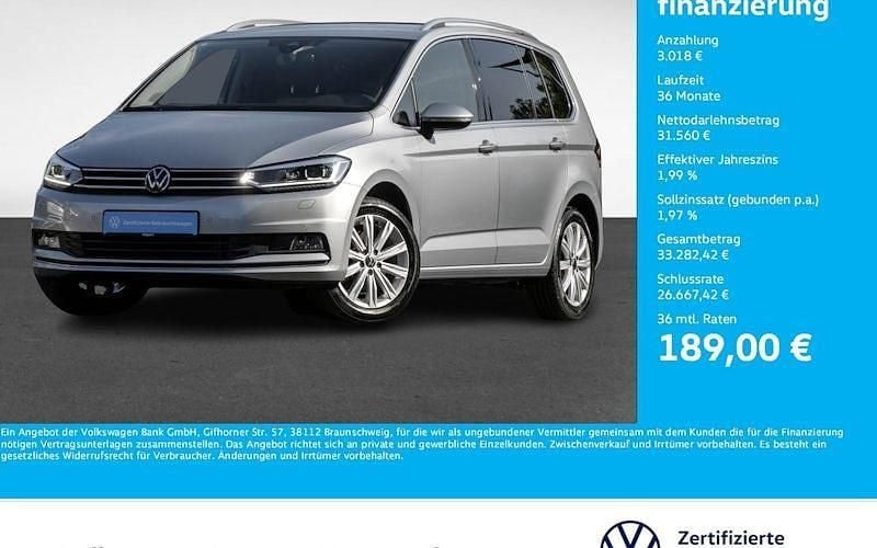Oyster silver metallic Gebraucht 2024 VW Touran Highline Van / Kleinbus | 34.578 € (Fairer Preis) - Bild 1/4