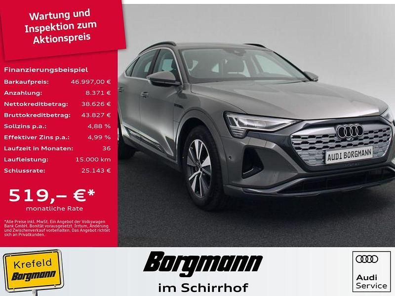 Chronosgrau metallic Gebraucht 2023 Audi Q8 e-tron Advanced SUV | 46.997 € (Superpreis) - Bild 1/4