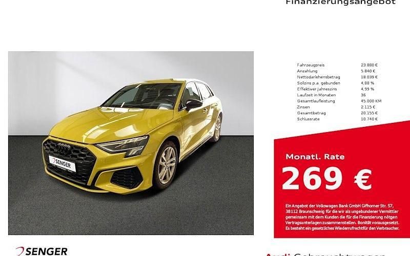 Gebraucht Audi A3 S-Line 245 PS (180 kW) 2021 Gelb Limousine