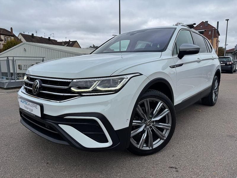 Pure white Gebraucht 2022 VW Tiguan Allspace SUV | 28.879 € (Teuer) - Bild 1/4
