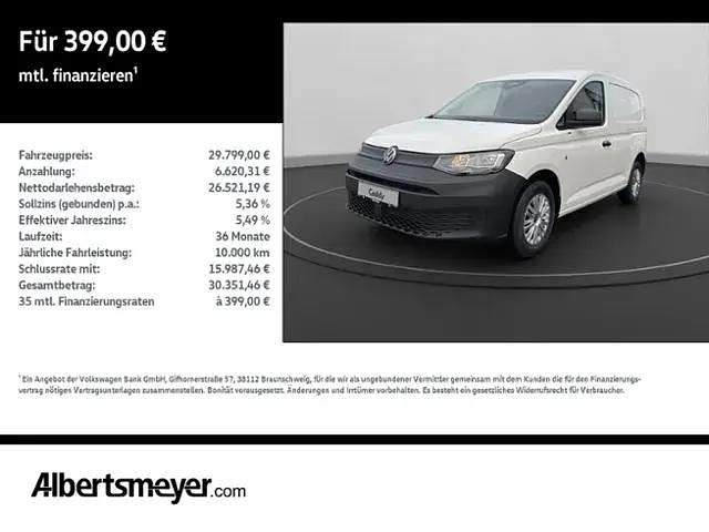 Neu VW Caddy 75 PS (55 kW) 2026 Weiß Van / Kleinbus