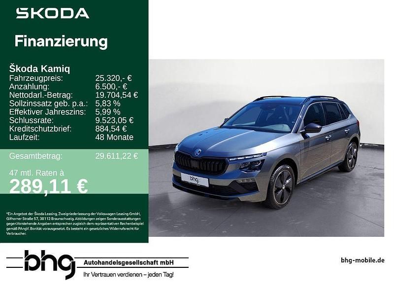 Graphitegrau metallic Gebraucht 2024 Skoda Kamiq Monte Carlo SUV | 25.320 € (Fairer Preis) - Bild 1/4